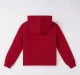 Girls Solid Kangaroo Pocket Hoodie With Zipper