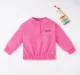 Girls Zipper Sweatshirt With Elasticated Waist