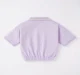 Girls Crop Tee With Collar