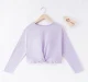 Girls Solid Front Tie Tee