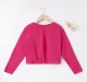 Girls Solid Front Tie Tee