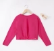 Girls Solid Front Tie Tee