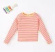 Girls Striped Printed Tee