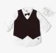 Full Sleeves Solid Shirt And Waist Coat