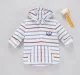 Full Sleeves Stripe Shirt With Hoodie