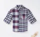 Full Sleeves Half & Half Plaid Shirt