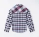 Full Sleeves Half & Half Plaid Shirt
