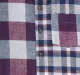 Full Sleeves Half & Half Plaid Shirt