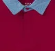 Polo T-Shirt With Woven Collar