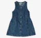 Girls Denim Dress With Tee