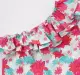 Girls One Shoulder Printed Dress