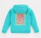 Girls Back Print Hooded Jacket