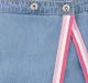 Girls Denim Asymmetric Shorts