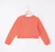 Girls Chest Print Full Sleeves Sweatshirt