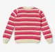 Girls Floral Jacquard Knit Sweater