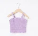 Girls Smocked Top With Checkered Shirt
