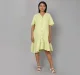 Maternity Knee Length Dress - Green