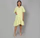 Maternity Knee Length Dress - Green
