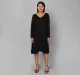 Maternity Knee Length Dress - Black