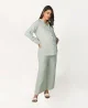Maternity Nursing Top With Pants Coordinate Set-Grey