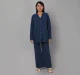 Maternity Knee Length Dress - Blue