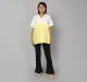Maternity Tie Die Shirt - Yellow