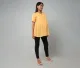 Maternity Boxy Fit Top With Ruffles - Yellow