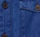 Denim Shirt With Checkered Collar