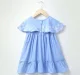 Gathered Embroidered Dress