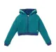 Crop Jacket With Hoodie