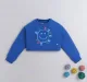 Graphic Print Crop Sweatshirt