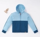 Boys Color Block Hooded Knit Jacket