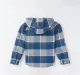 Boys Plaid Hooded Shirt