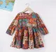 Girls Printed Patch Work Dress