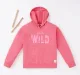 Girls Hoodie With A Chest Print