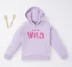Girls Chest Print Hoodie