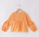 Girls Full Sleeves Embroidered Top
