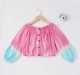 Girls Tie Dye Off Shoudler Top