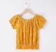 Girls Crinkled Floral Top