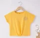 Girls Knotted Hem Tee