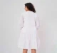 Maternity  Women Dobby Weave Full Sleeves Dress -White
