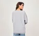 Maternity Women Chest Printed Full Sleeves Sweatshirt -Grey