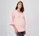 Maternity Flared Full Sleeves T-Shirt -Pink