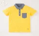 Boys Half Sleeves Collar Neck Tee