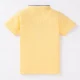 Boys Textured Tee With Chambray Collar