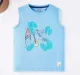 Boys Beach Print Sleeveless Tee