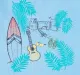 Boys Beach Print Sleeveless Tee