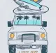 Boys Beach Van Print Vest Tee