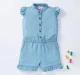 Girls Frilled Sleeve Jumpsuit