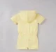 Girls Zipper Hooded Jumpsuit
